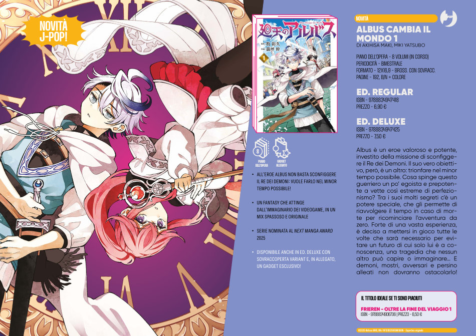 J-POP Manga: le novità dal Direct 145 J-POP Manga - Albus cambia il mondo