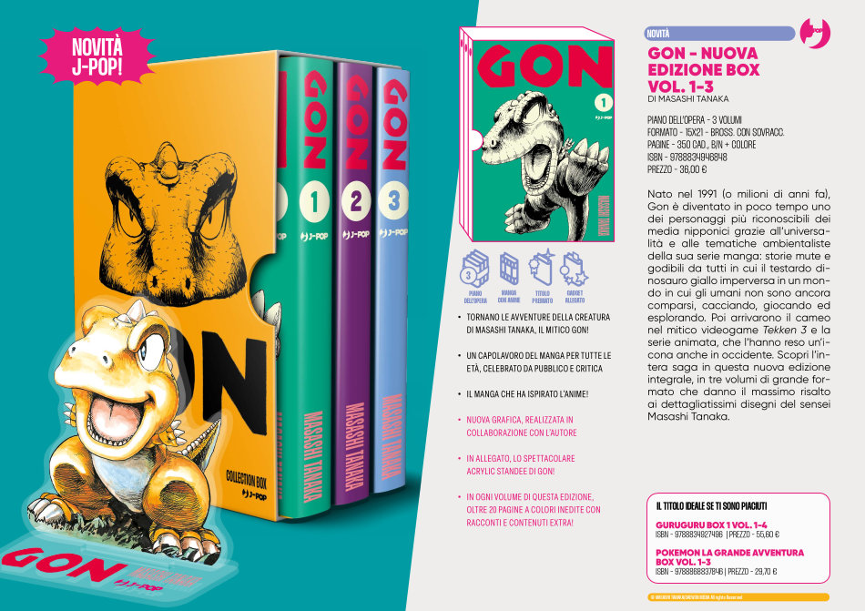 J-POP Manga: le novità dal Direct 145 J-POP Manga - Gon . Nuova edizione box