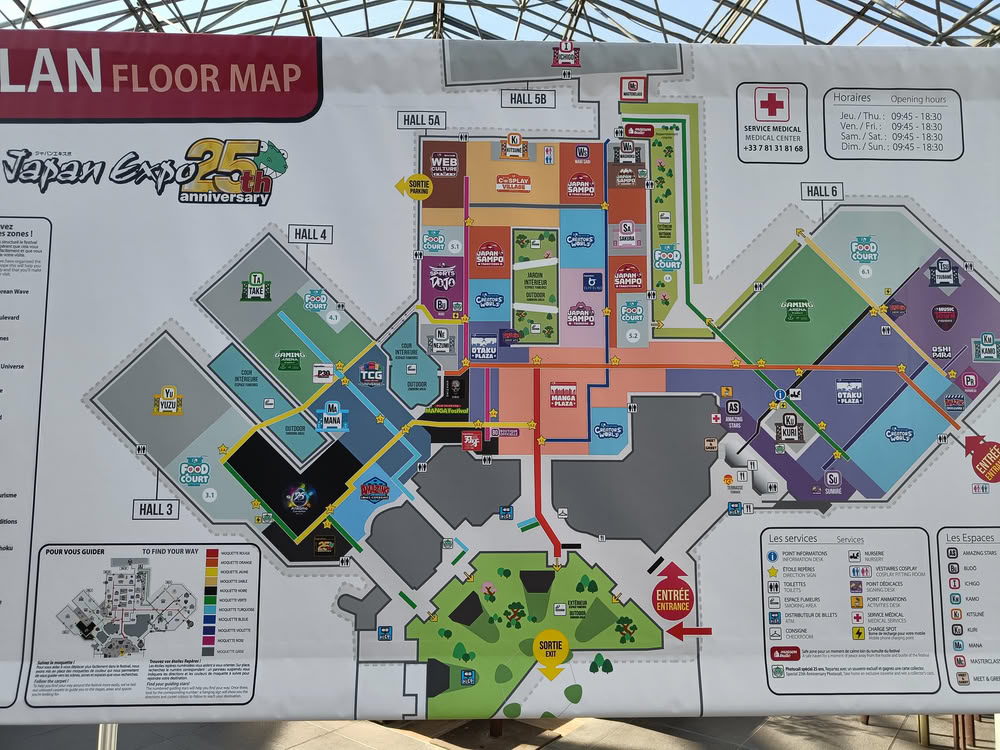 La mappa della fiera