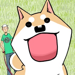 Lovely Muco! anime per il fido cane akita e il suo padrone vetraio