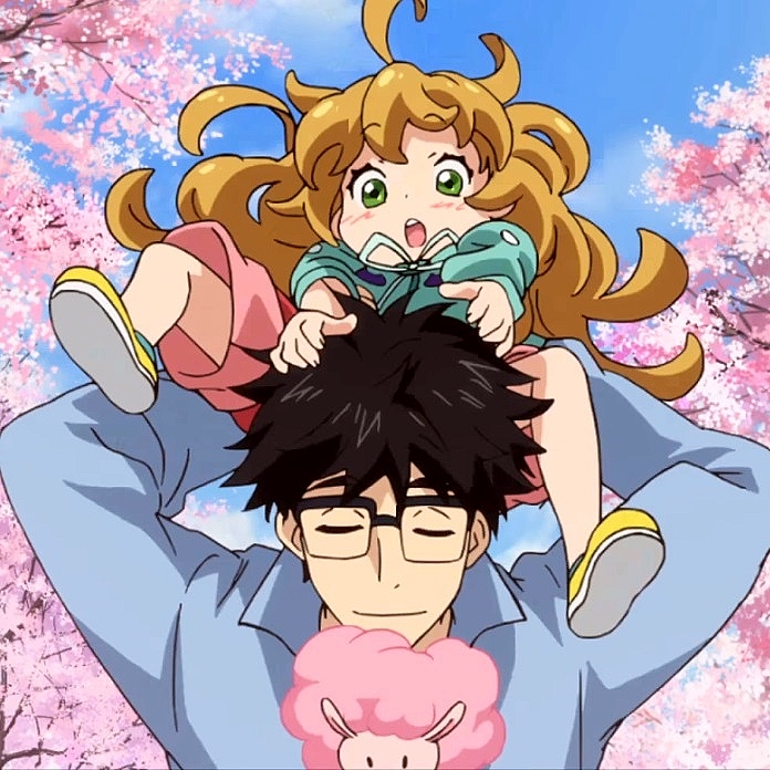 Amaama to Inazuma anime trailer: il vedovo, la bimba e la liceale