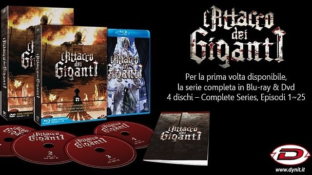 L’Attacco Dei Giganti: arriva tutta la serie in un unico cofanetto