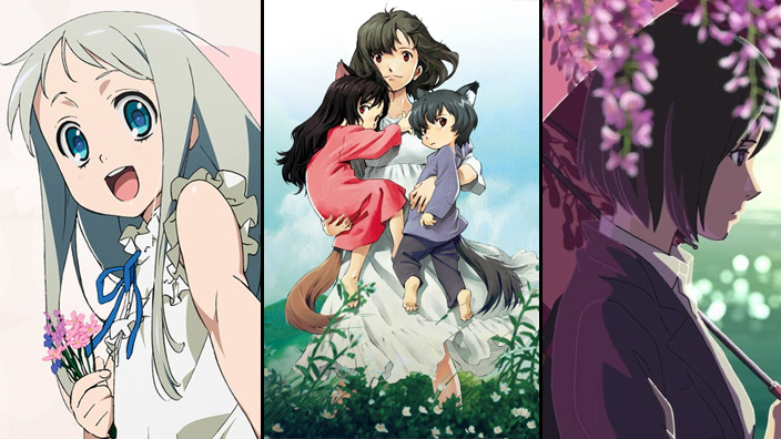 Wolf Children, Il Giardino Delle Parole e AnoHana da oggi su Netflix