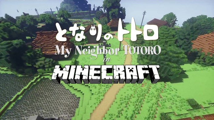 Un team ricrea le ambientazioni Ghibli in Minecraft