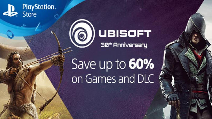 Tanti sconti sul PSN per il 30° anniversario di Ubisoft