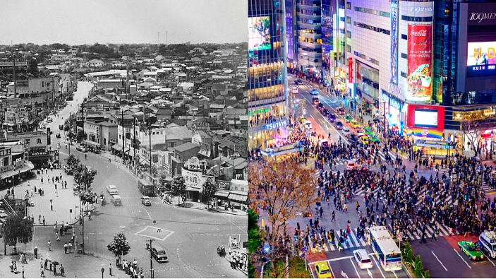 Tokyo ieri e oggi: immagini a confronto di una metropoli in continuo