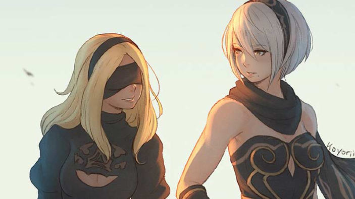NieR: Automata X Gravity Rush 2 in uno splendido artwork