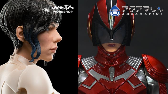 Figure da live-action: Scarlett Johansson in GitS e Junpei Mizobata in Polymar