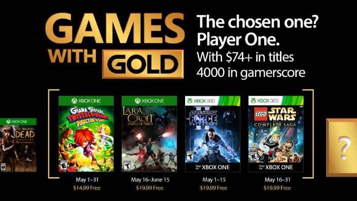 Annunciati i Games with Gold di Maggio