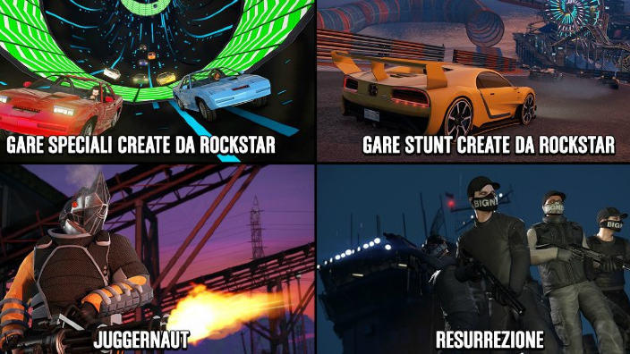 Bonus per 4 modalità su GTA Online
