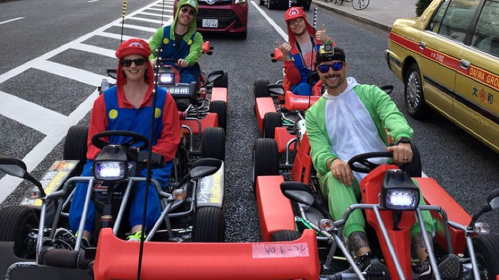 Turisti in Giappone? Sì, tranne Mario col suo go-kart!