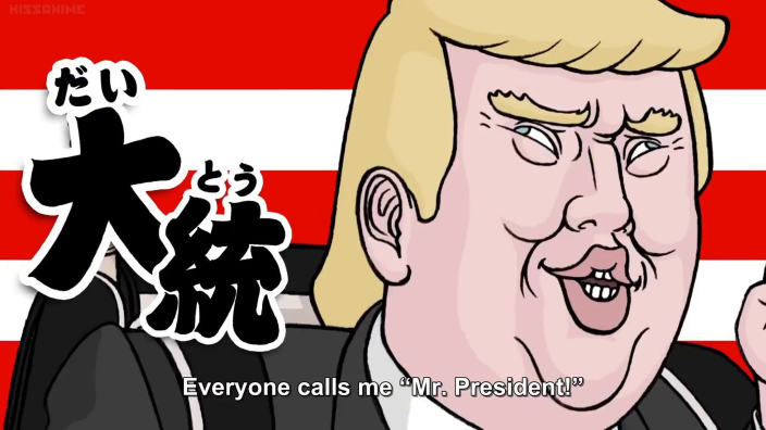 Donald Trump spopola in Giappone come protagonista di video/manga divertenti