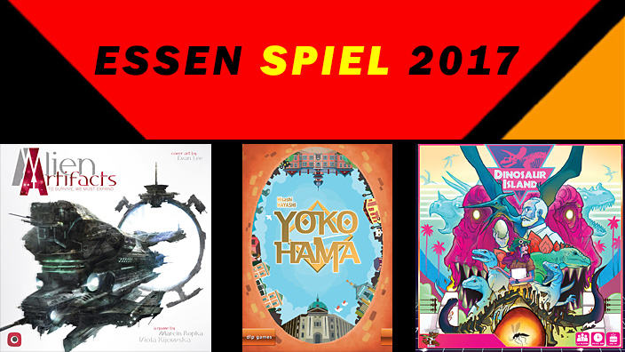 Essen 2017: anteprima di Yokohama, Alien Artifact e Dinosaur Island
