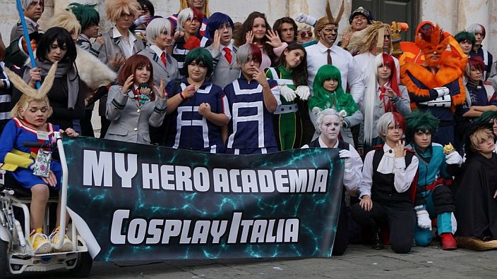 Le foto della parata di My Hero Academia a Lucca Comics 2017