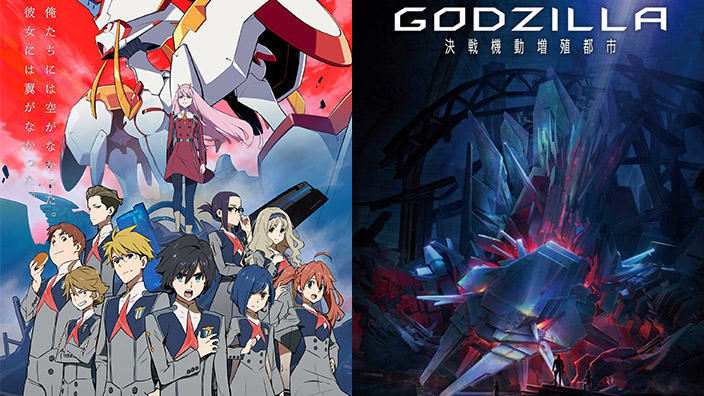 Nuovi trailer per DARLING in the FRANXX, Godzilla e molto altro