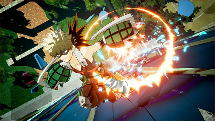I dettagli di Katsuki Bakugo sul sito di My Hero Academia: One's Justice