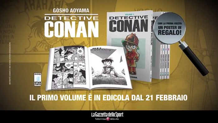 Detective Conan indaga anche in edicola con la Gazzetta dello Sport