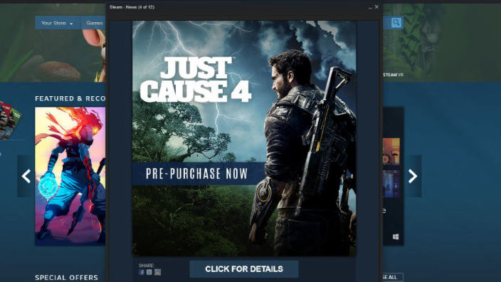 Steam svela per errore Just Cause 4, sarà svelato all'E3?
