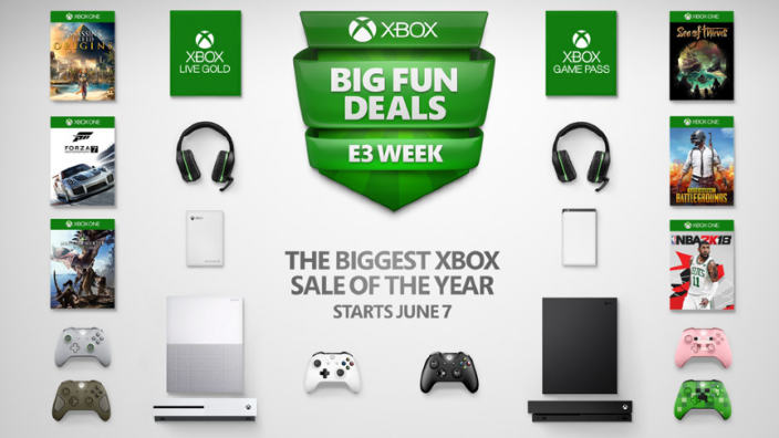 Microsoft - enormi sconti su titoli ed hardware per l'E3 2018