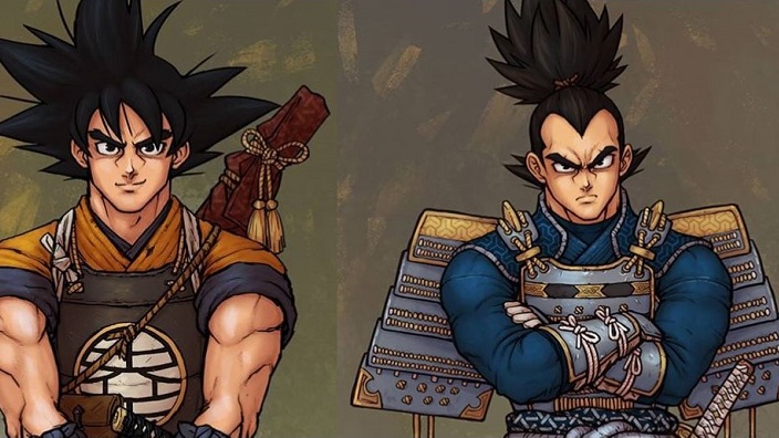 Dragon Ball incontra il mondo dei samurai giapponesi