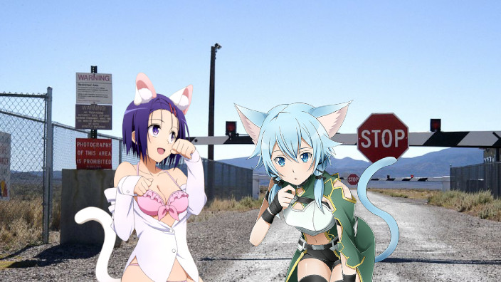 Gli anime fan vanno a cercare le ragazze-gatto nascoste nell'Area 51!