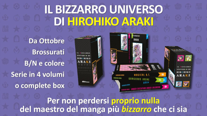 Star Comics annuncia la raccolta "Il Bizzarro Universo di Hirohiko Araki"