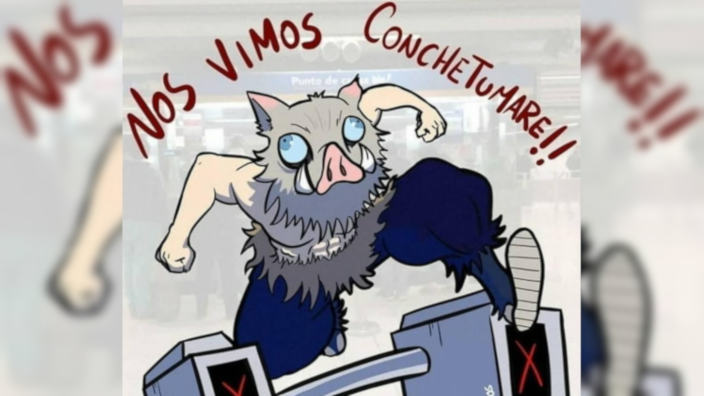 Inosuke di Demon Slayer diventa un simbolo delle proteste in Cile