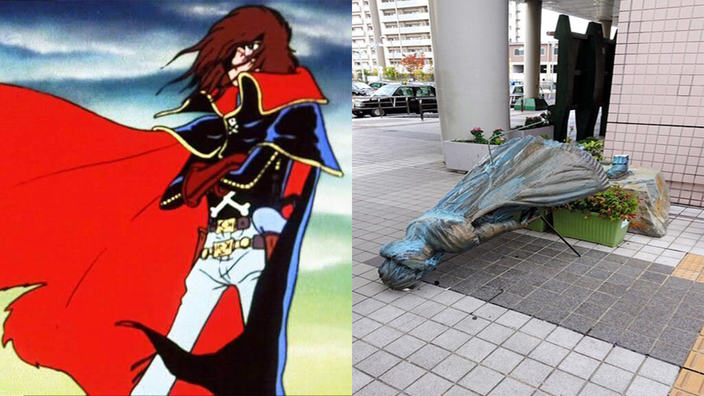 Vandalizzata in Giappone una statua di Capitan Harlock