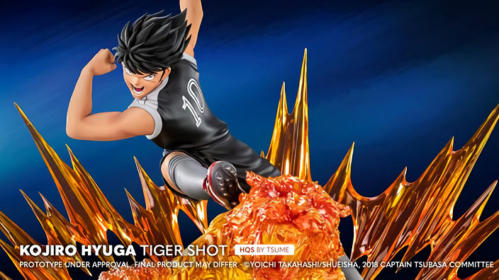 Captain Tsubasa: la statua Tsume con Hyuga Kojiro (Mark Lenders)