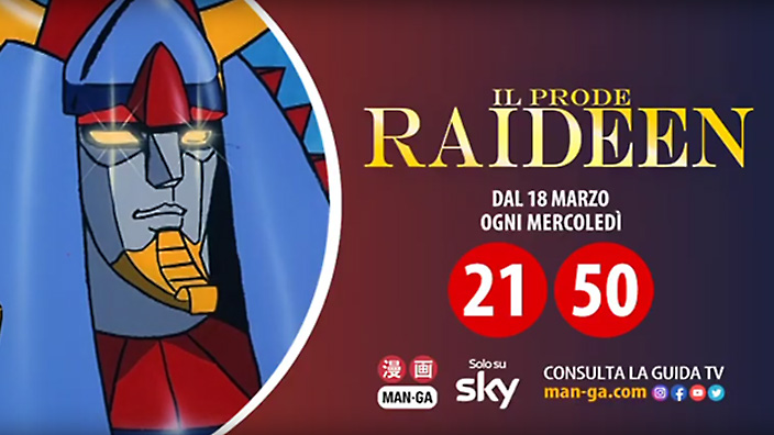 Il prode Raideen, classico robotico di Yoshiyuki Tomino in Prima TV su Man-Ga