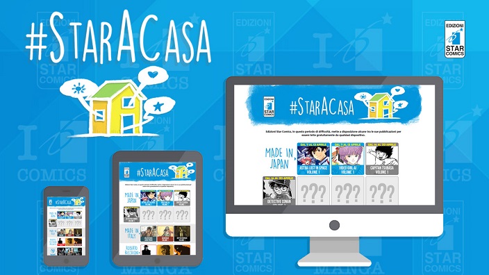 #StarACasa con i manga e fumetti Star Comics gratis online