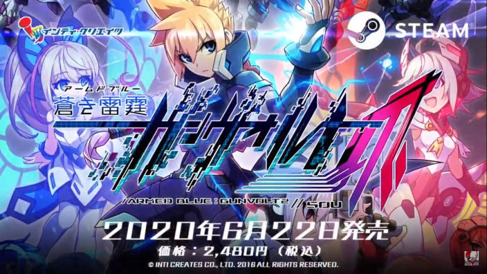 Annunciato Azure Striker Gunvolt 2 per PC