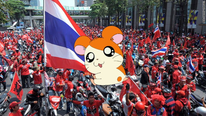 Hamtaro simbolo della lotta contro il governo thailandese