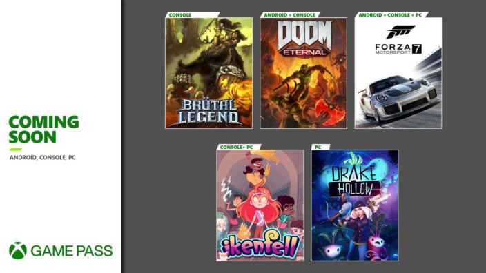 DOOM Eternal e Forza Motorsport 7 su Xbox Game Pass