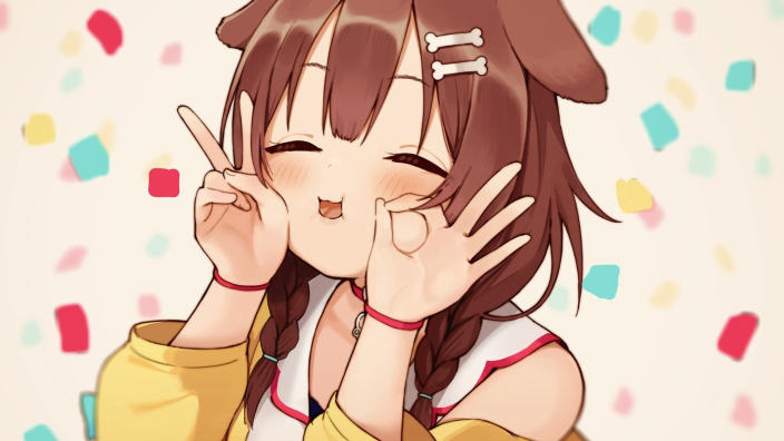 La vtuber Inugami Korone supera il milione di iscritti