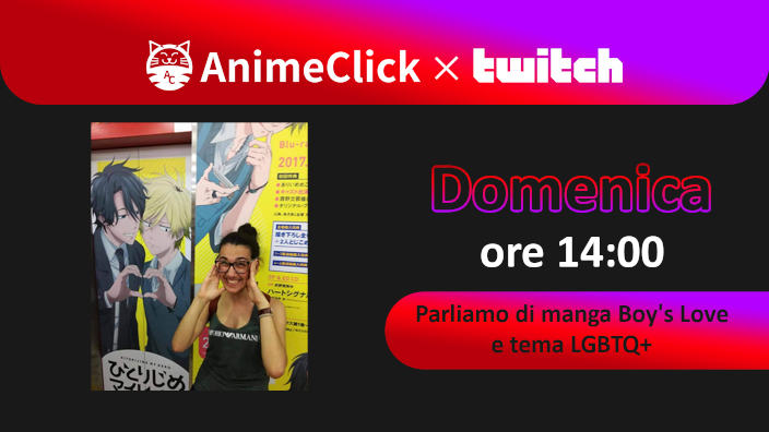 AnimeClick su Twitch: Parliamo di manga BL e tema LGBTQ+