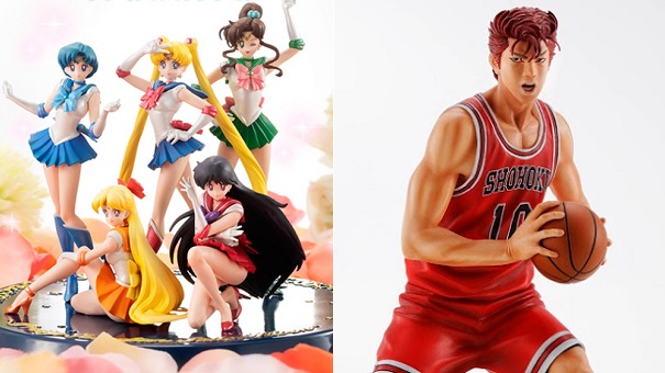 Sailor Moon e Hanamichi Sakuragi ammirabili in nuove figures
