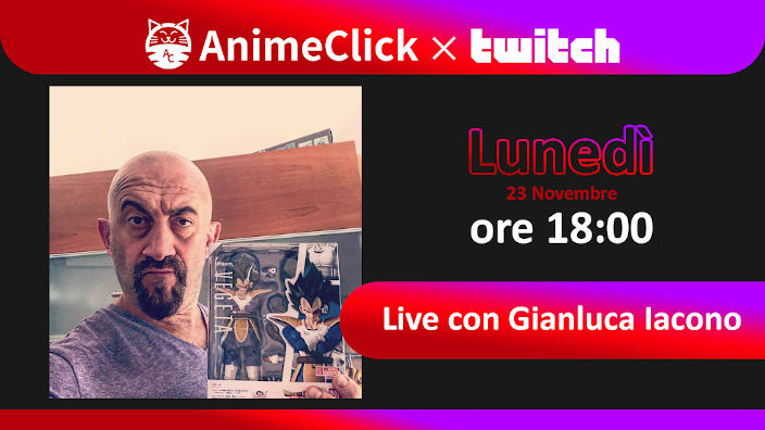 AnimeClick su Twitch: Live con Gianluca Iacono!