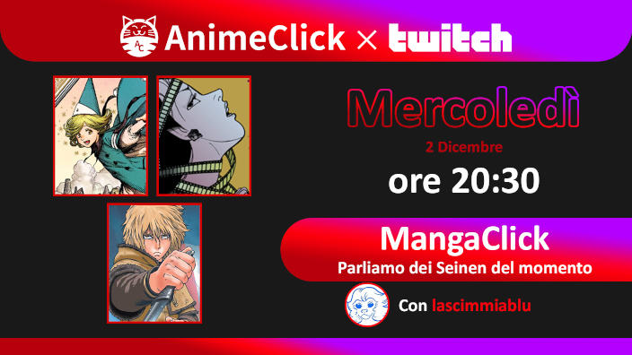 AnimeClick su Twitch: Parliamo dei seinen del momento