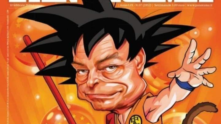 Mario Draghi diventa Goku sulla copertina di Panorama