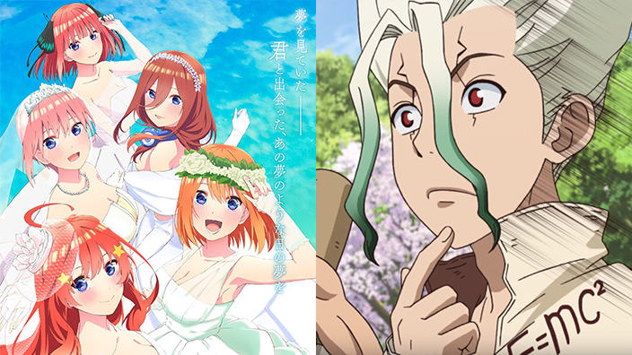 The Quintessential Quintuplets e Dr. Stone: annunciati i sequel animati