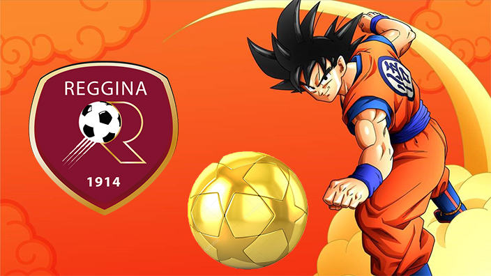 Goku scende in campo per una partita di calcio della Reggina