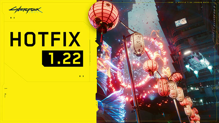 Rilasciato l'hotfix 1.22 per Cyberpunk 2077