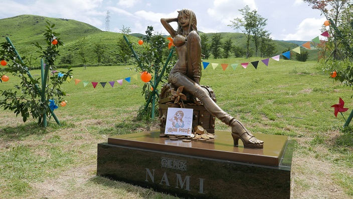 One Piece: inaugurata la statua di Nami