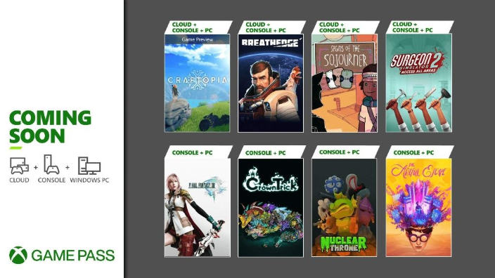 Nuovi titoli in arrivo su Xbox Game Pass