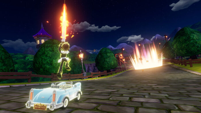 Cloud e Squall corrono su Chocobo GP