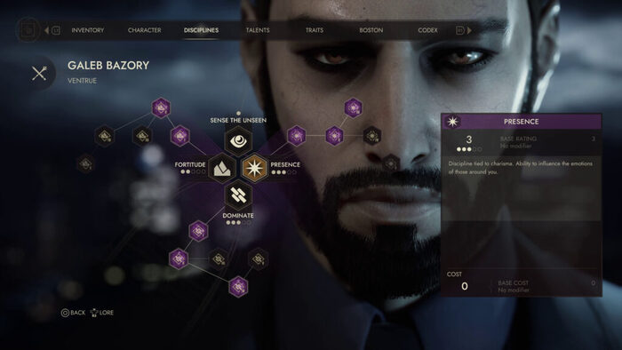Vampire the Masquerade Swansong trailer per la componente RPG