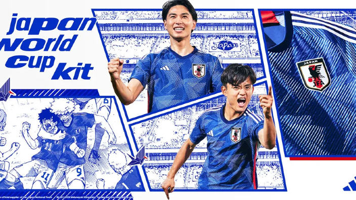 I manga di Giant Killing e Blue Lock presentano la maglia della nazionale di calcio giapponese