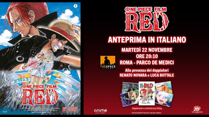 One Piece Film Red: quattro speciali promozioni nelle sale italiane
