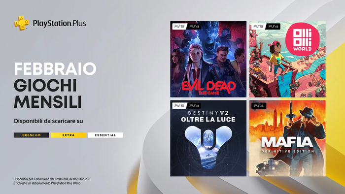 Annunciati i giochi gratuiti di PlayStation Plus di febbraio 2023